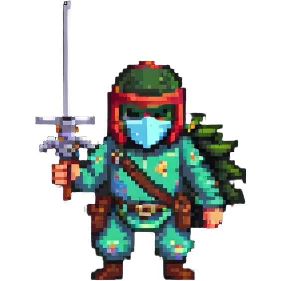 vigilante character with mask and weapons emoji