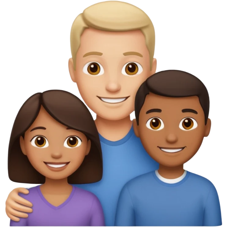 a family of three emoji
