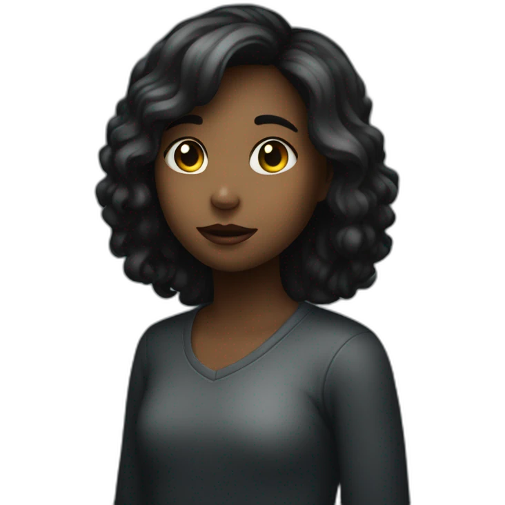 girl in the dark room emoji