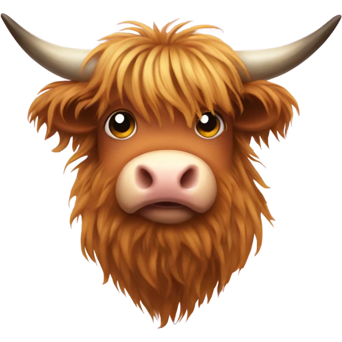 highland cow heart eyes emoji