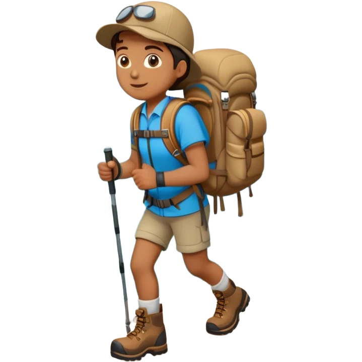 hiking in the mountains emoji