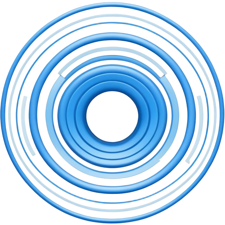 Sound waves radiating outward in curved lines, symbolizing audio, noise, or vibration — often depicted as concentric rings or speaker icon. emoji