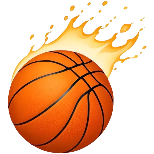 A basketball ball emoji