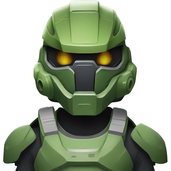 A dinosaur wearing a master chief mask from Halo emoji