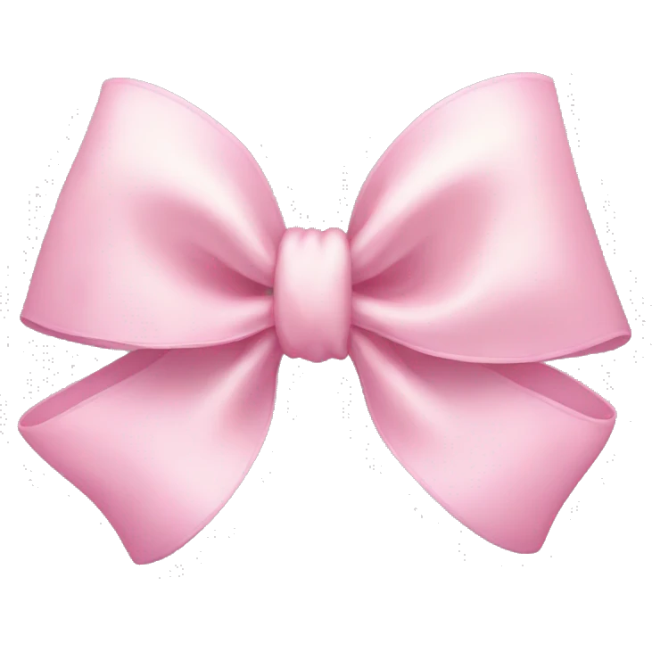 very light pink bow emoji