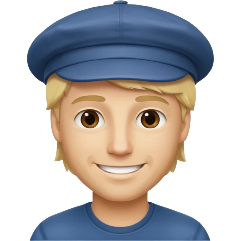 Homme fort blond casquette* emoji