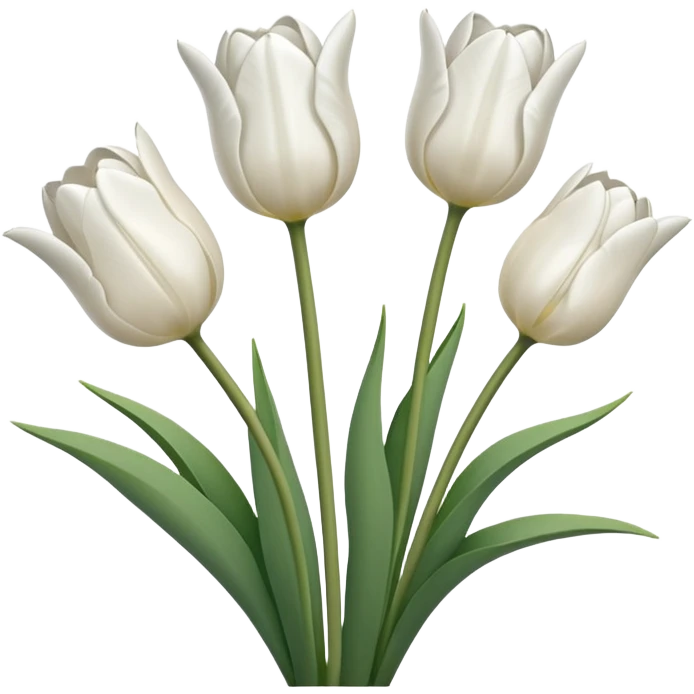 white tulips emoji
 emoji