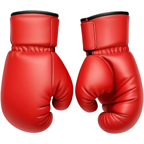 red pastel boxing gloves emoji