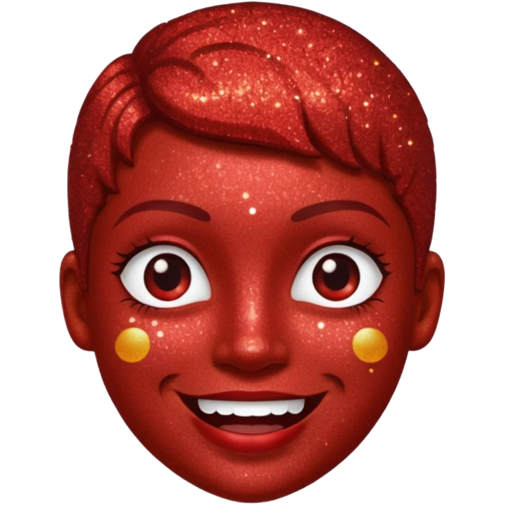 glitter red user emoji