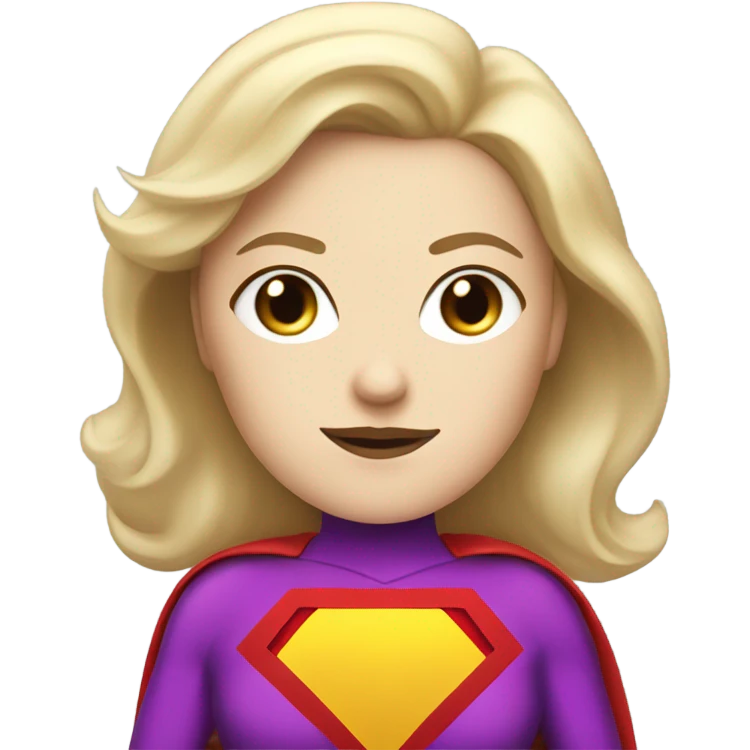 pale skin superwoman emoji