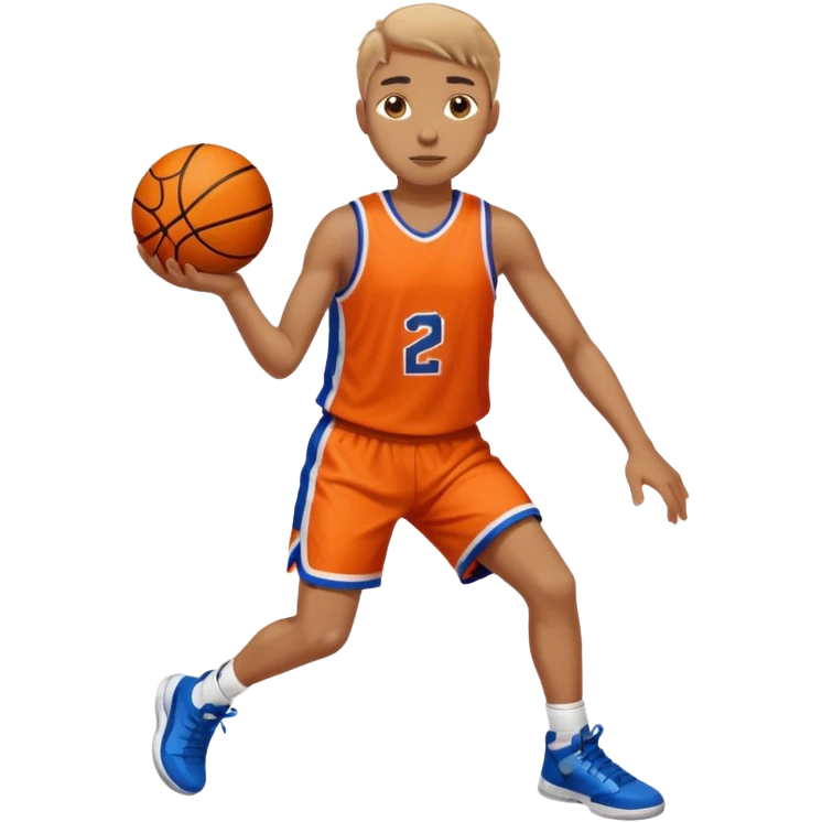 A person who plays basketball emoji