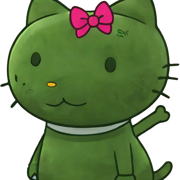 Hello kitty laughing emoji  emoji