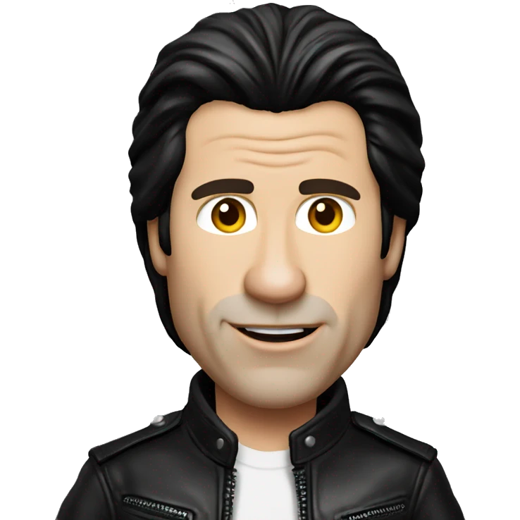 John travolta in leather jacket emoji