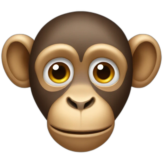 Monkey with earrings on its ears emoji