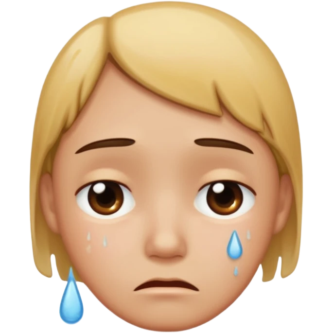 Make a sad face that has a body emoji