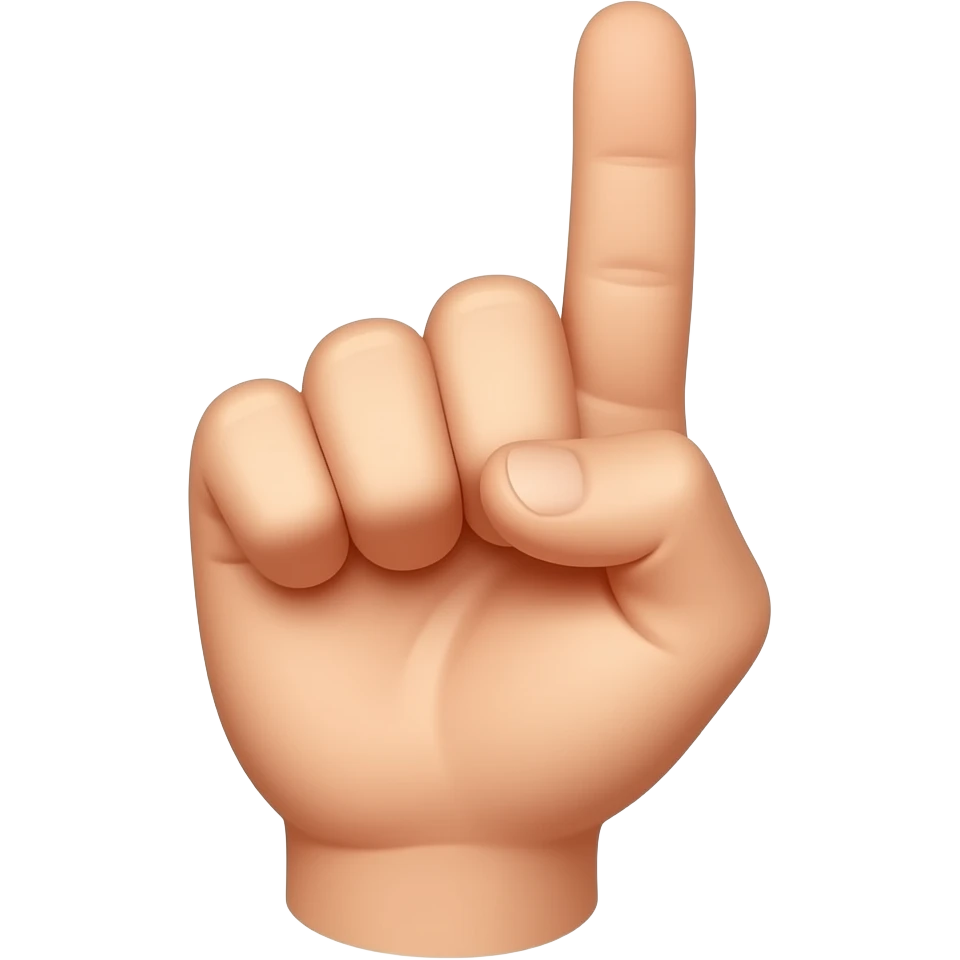 Un emoji doigt d’honneur rigolo emoji