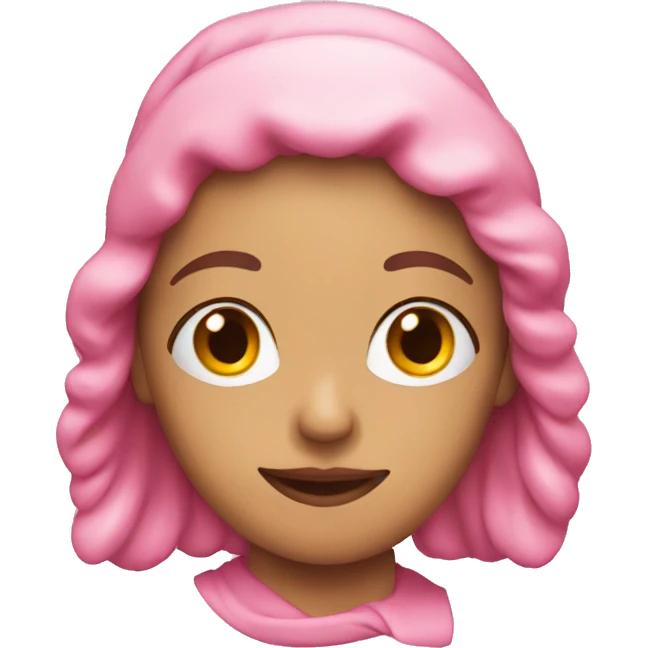 Christmas pink emoji