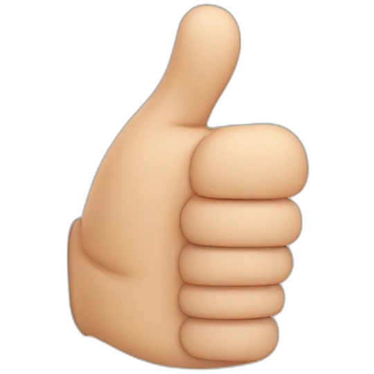 Thumb up with splint emoji