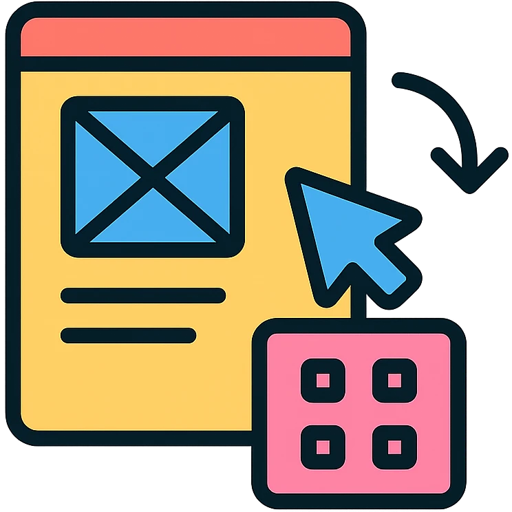 UI/UX design skill icon prototyping, clean and modern style emoji