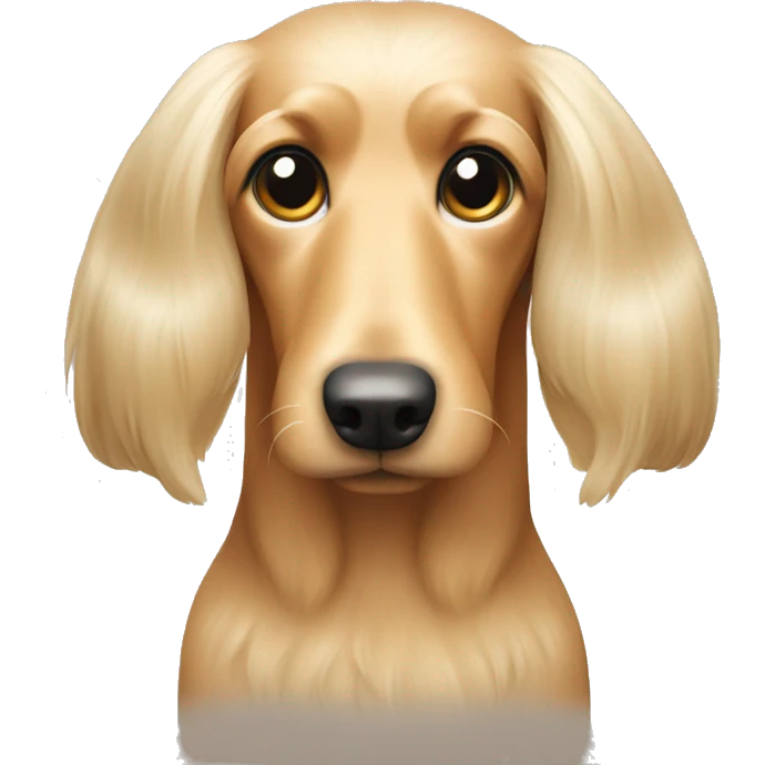 cream longhair teckel emoji