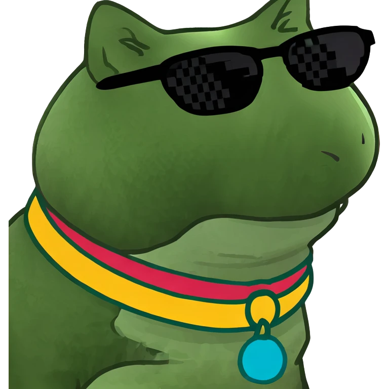 Cat with sunglasses emoji