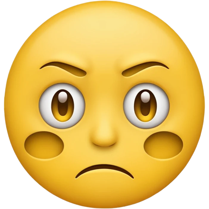 Unhappy face emoji emoji