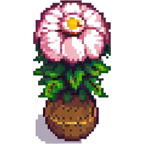 crisantemos pixel art style emoji