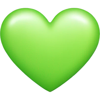 Light green heart emoji