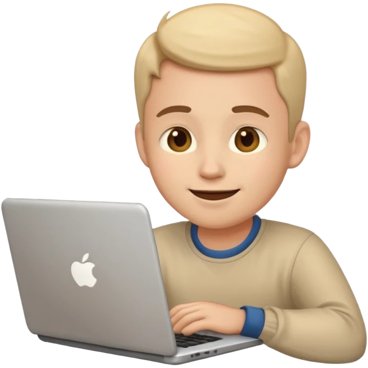 programmer emoji with laptop, daydreaming emoji