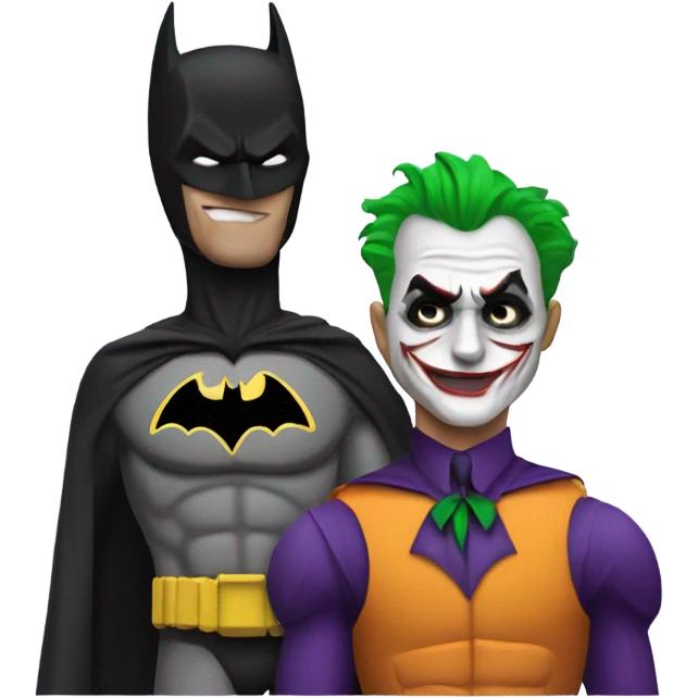 Batman giving the joker a low taper fade emoji