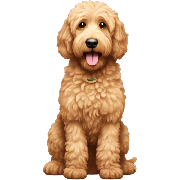 goldendoodle dog  emoji