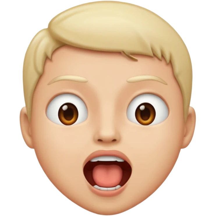 Person opening mouth  emoji