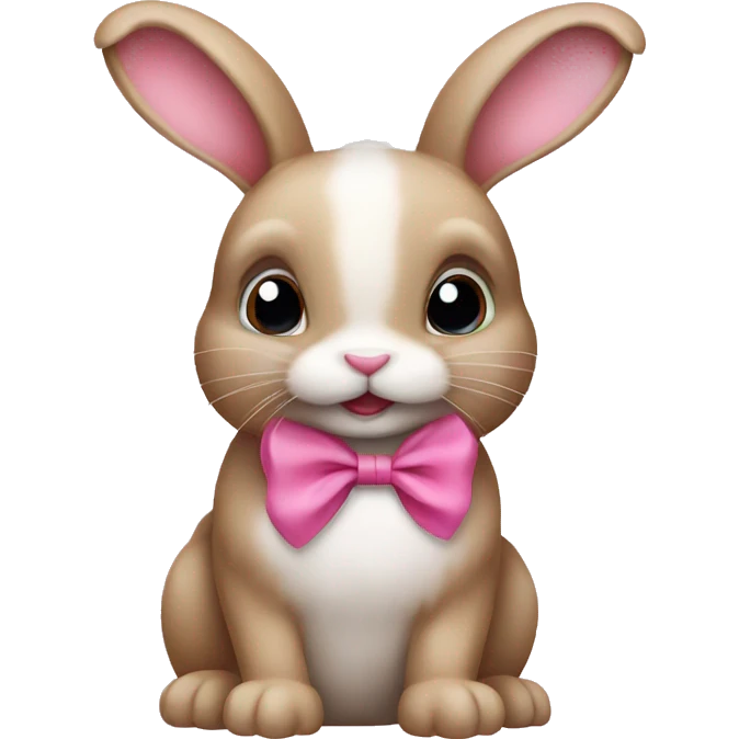 Bunny with pink bow emoji