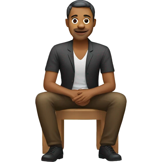 Men sitting emoji