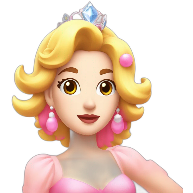 princess peach funky disco emoji