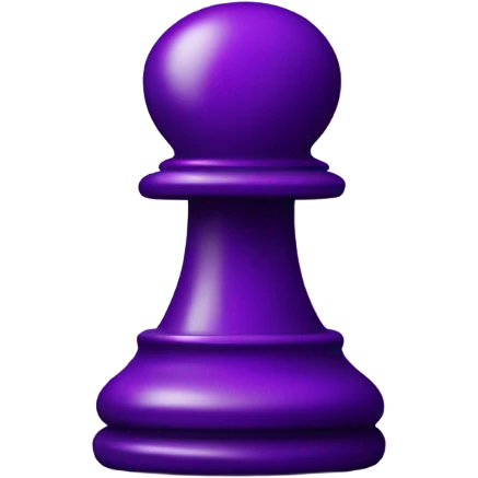 purple chess piece pawn split down the middle with a dark purple  emoji