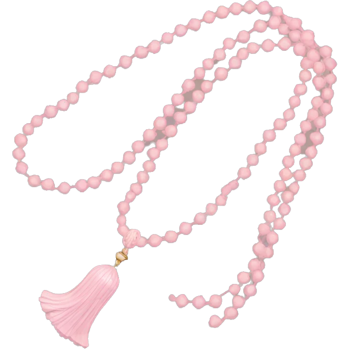 Light pink Muslim prayer bead emoji
