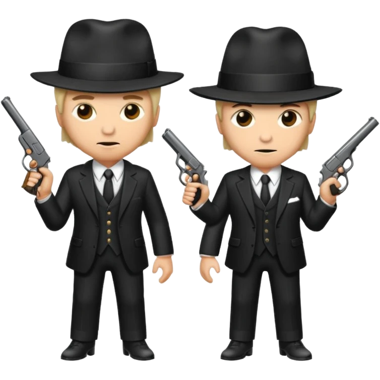 2 mafia members guns emoji