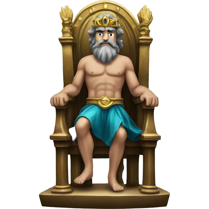 Poseidon in the throne  emoji
