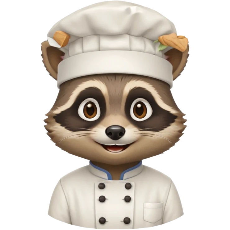 Chef raccoon emoji