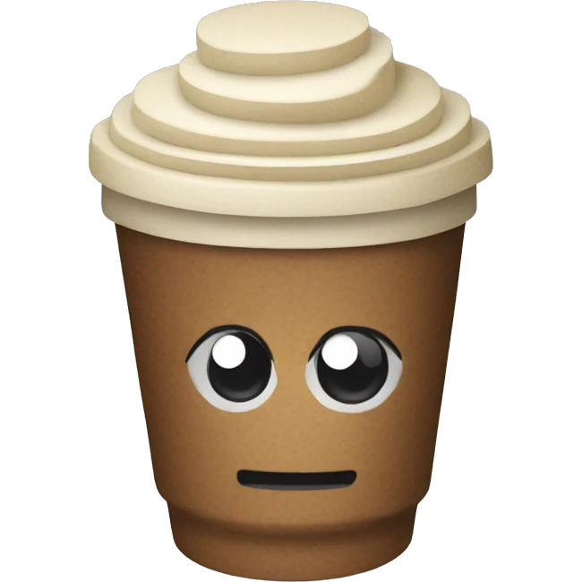 foam pixel coffee cup  emoji