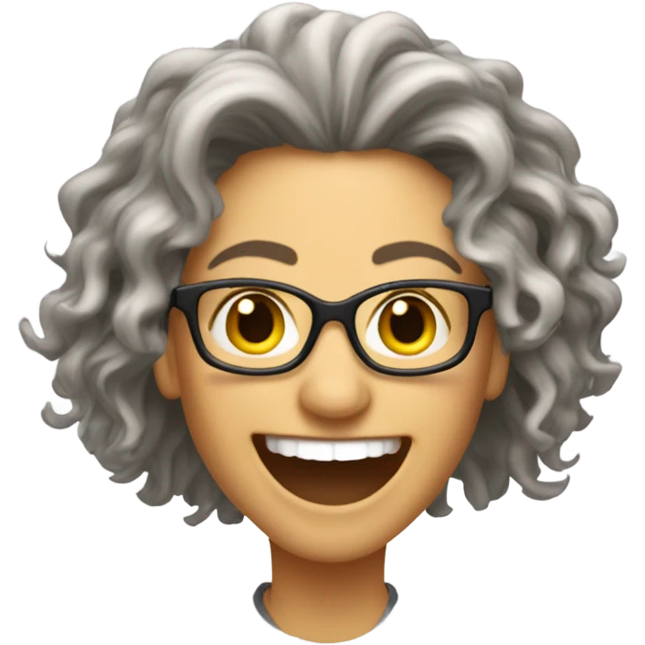 Janice Hosenstein from friends with long messy hair emoji