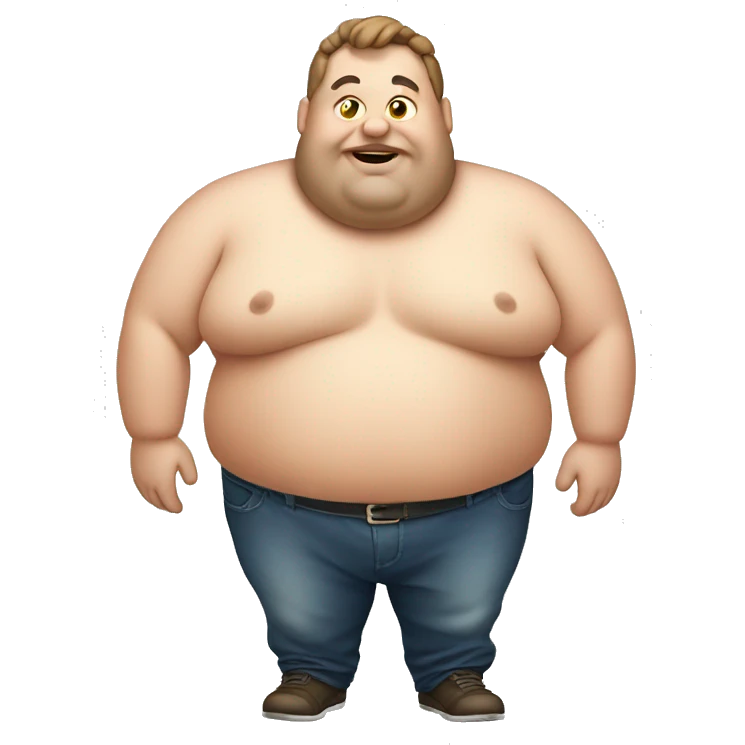 Fat guy emoji
