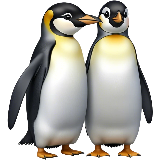 Emperor penguin couple  emoji