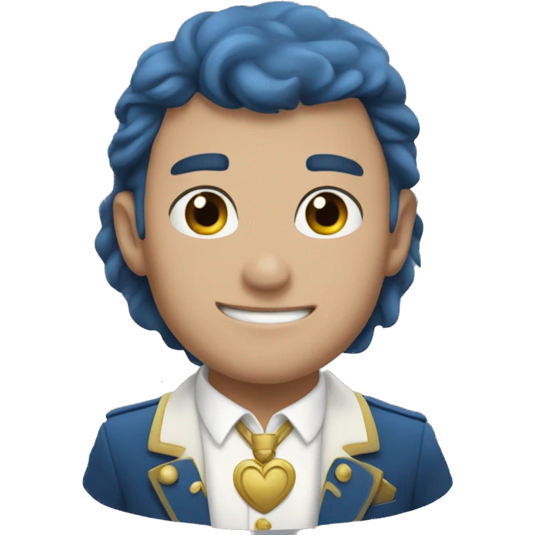 Corazon azul marino emoji