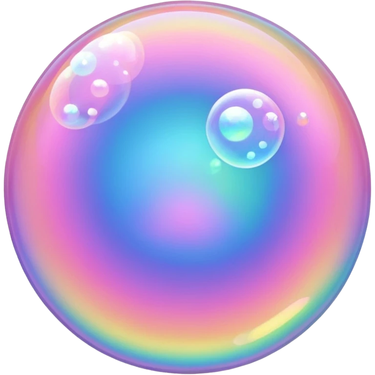 pink sparkling bubble emoji