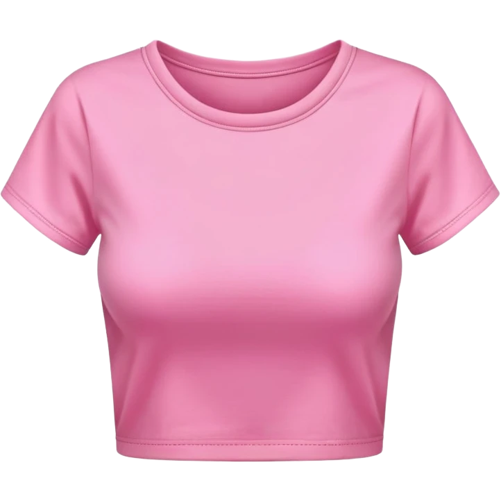 super realistic pink crop top tshirt emoji