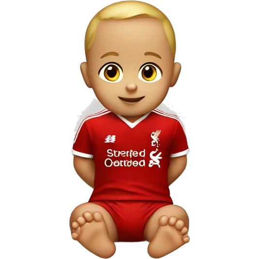 baby with liverpool fc logo emoji