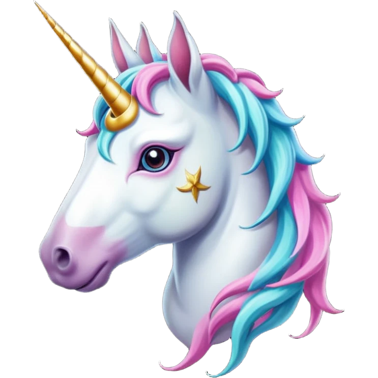 unicorn with full tattoos emoji