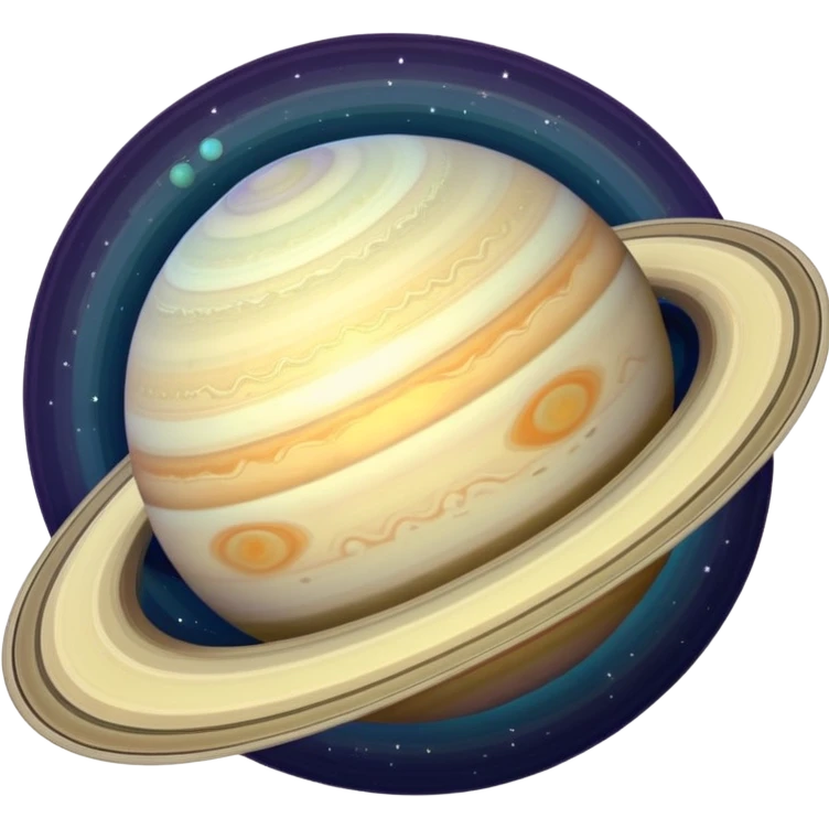 Saturn with 274 moons emoji